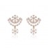 Beautifully Crafted Diamond Necklace & Matching Earrings in 18K Yellow Gold with Certified Diamonds - TM0525P